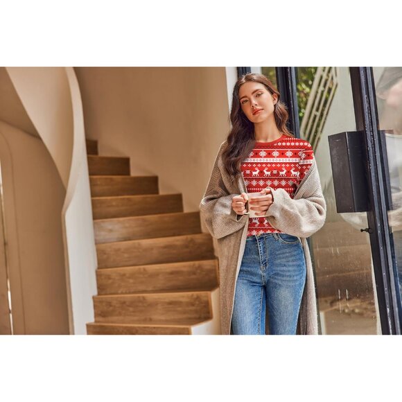 Womens Long Sleeve Shirt Polyester Spandex Crew Neck Casual Thermal XS-XXL - Picture 4 of 5